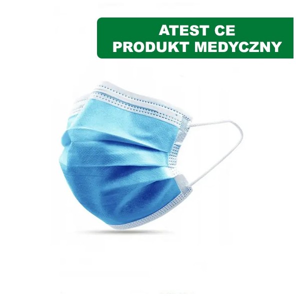 Maseczki chirurgiczne - ATESTOWANA w cenie 0,60 zł marka PRODUCENT LOSOWY Maseczki chirurgiczne - ATESTOWANA w cenie 0,60 zł marka PRODUCENT LOSOWY