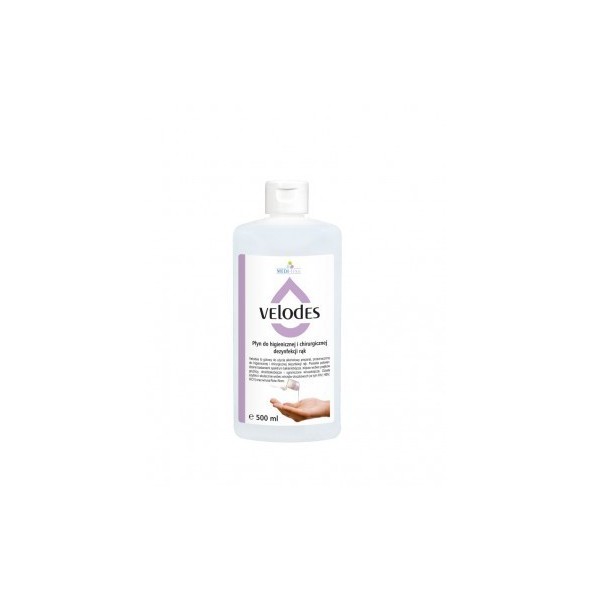 VELODES ŻEL 0,5L w cenie 21,13 zł, marka w kategori DEZYNFEKCJA RĄK. Hurtownia medyczna www.medyczny store VELODES ŻEL 0,5L w cenie 21,13 zł, marka w kategori DEZYNFEKCJA RĄK. Hurtownia medyczna www.medyczny store