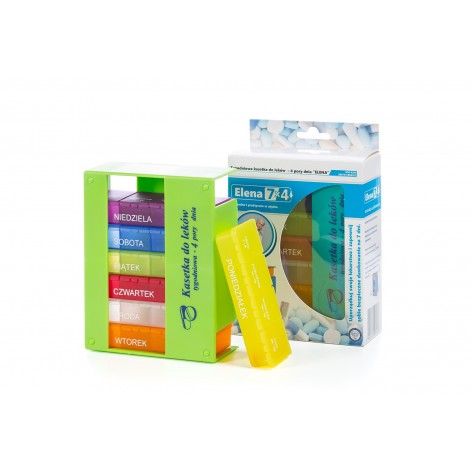 Polecamy Kasetka na leki tygodniowa na 4 pory dnia z oferty sklep medyczny.store  | EL-COMP  | atrakcyjne ceny | 1394 - Pojem... 2