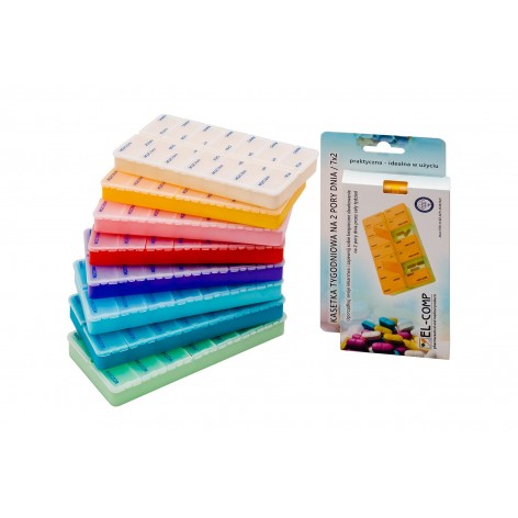 Polecamy Pojemnik na leki tygodniowy - 2 pory dnia z oferty sklep medyczny.store  | EL-COMP  | atrakcyjne ceny | 1396 - 11,50... 2