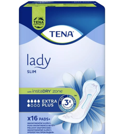 Tena Lady Slim Extra Plus, specjalistyczne podpaski urologiczne, 16 sztuk