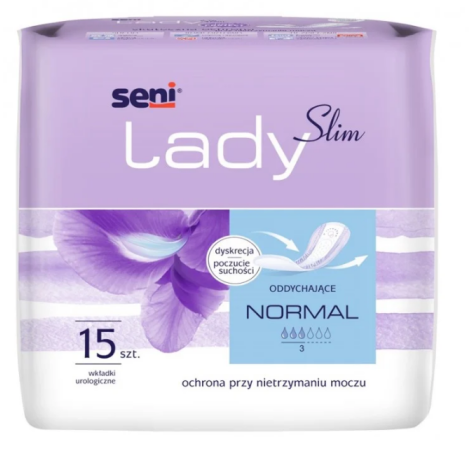 Seni Lady Normal Slim Wkładki urologiczne dla kobiet, 15 sztuk