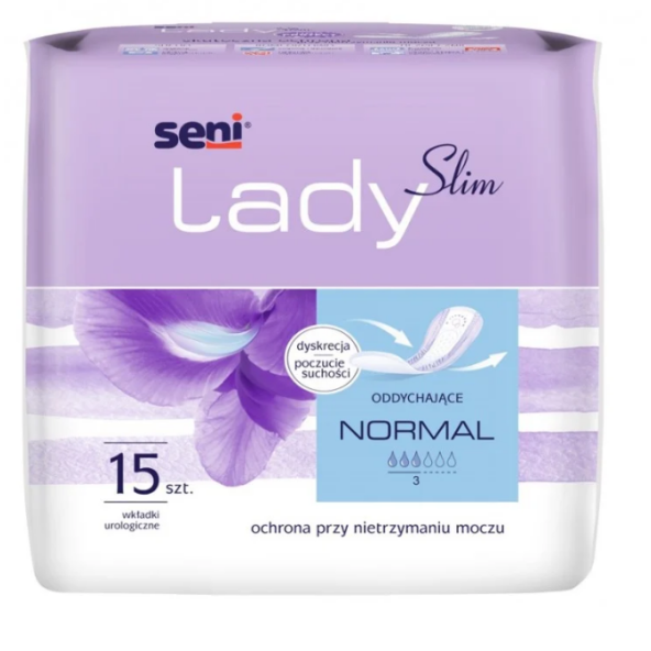 Seni Lady Normal Slim Wkładki urologiczne dla kobiet, 15 sztuk w cenie 12,75 zł w sklepie medycznym | wysyłka dziś