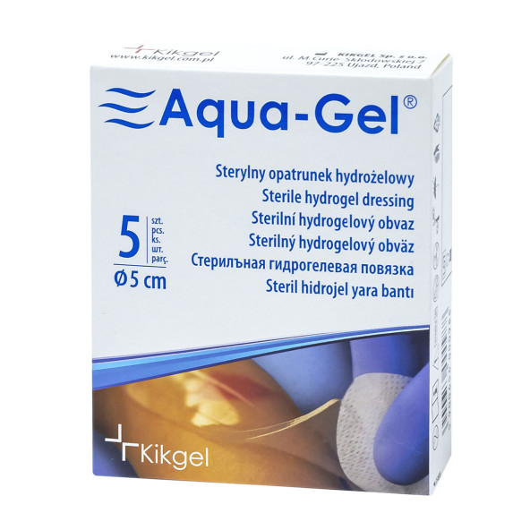 zdjęcie Aqua-Gel sterylne opatrunki hydrożelowe do leczenia ran i oparzeń, Kikgel z witryny sklep medyczny. store | wysyłka ...