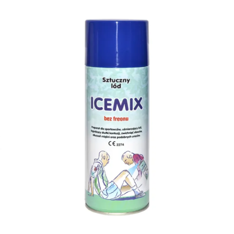 Spray chłodzący Icemix dla sportowców bez freonu