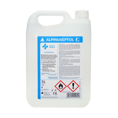 Polecamy Preparat do dezynfekcji powierzchni Alpinuseptol 5l, Alpinus Medica z oferty sklep medyczny.store  | Alpinus chemia ... 2