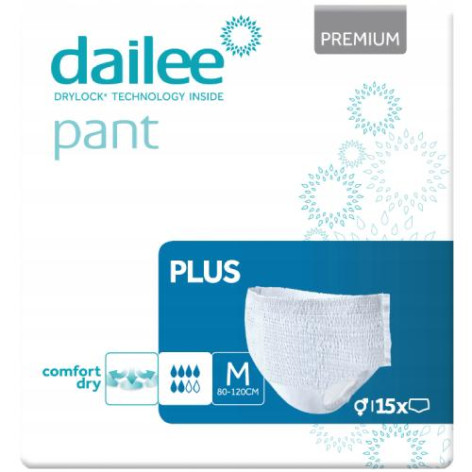 Majtki chłonne dla dorosłych Dailee Pant Premium Plus – wygodne pieluchomajtki dla seniorów i osób aktywnych