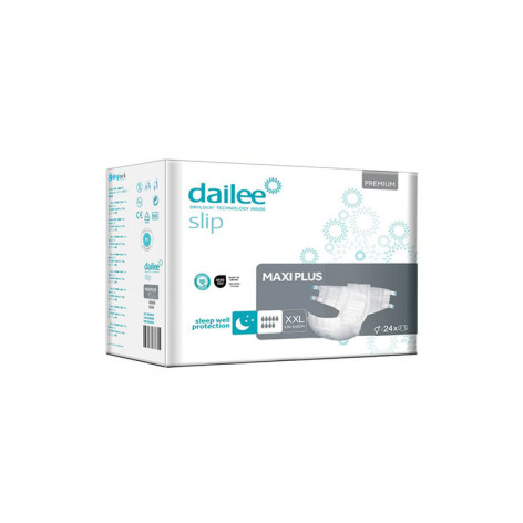 Dailee Slip Premium Maxi Plus – pieluchomajtki dla dorosłych o bardzo wysokiej chłonności