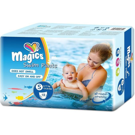MAGICS Swimpants – Pieluchy do Pływania dla Małych Dzieci 6-11 kg
