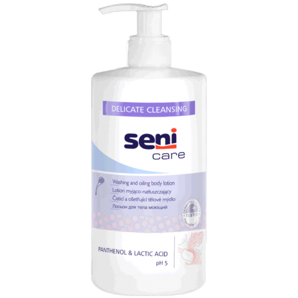 Lotion myjąco-natłuszczający SENI 500 ml w cenie 12,10 zł marka SENI Lotion myjąco-natłuszczający SENI 500 ml w cenie 12,10 zł marka SENI