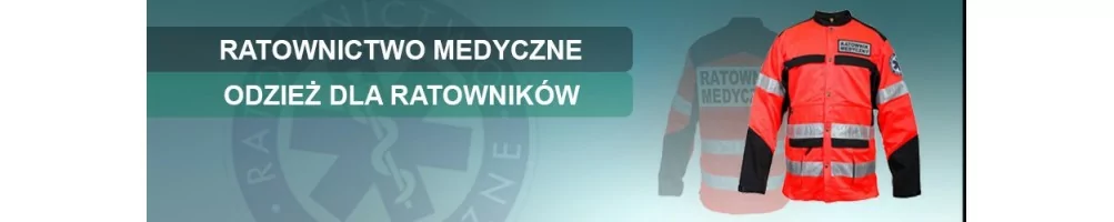 Bluza i spodnie ratownika medycznego, odzież ratownicza