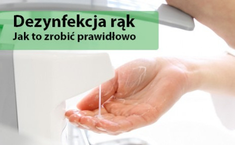 Koronawirus - dezynfekcja rąk jest bardzo ważna 